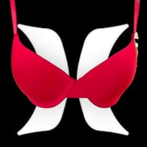 Hurley Red Padded Bra 34C NWT